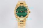 2021 New EW Factory Rolex Datejust Malachite Dial Yellow Gold Watch 31MM